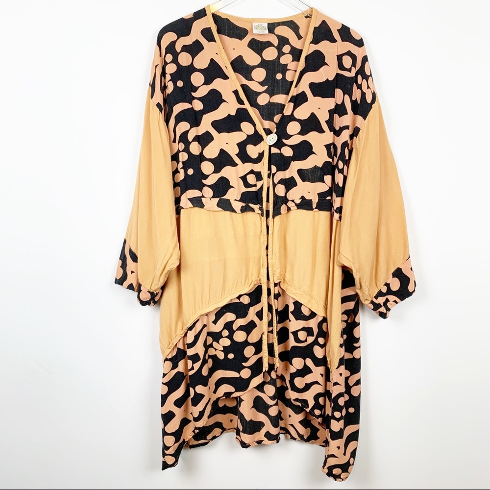 The African Heritage | Printed Open Front Kimono